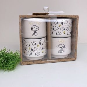Snoopy Woodstock Peanuts Ramekins NWT set of 4